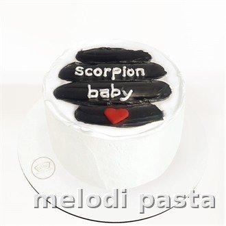 Scorpion Baby Yazılı Pasta